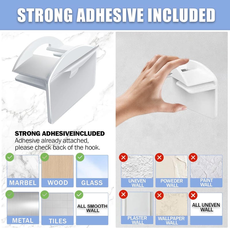 BRATEAYA Baseball Hat Holder for Wall (White-10) - Image 4